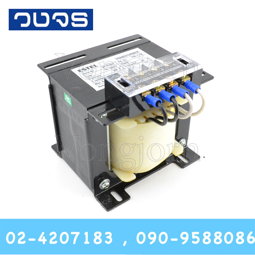 หม้อแปลงESTEL Input 0 380 VAC Output 0 24 VAC 200 VA
