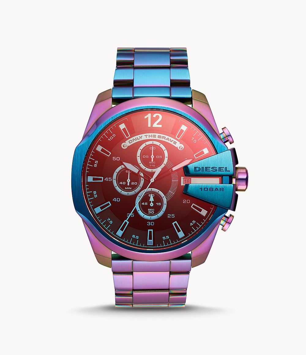 Diesel DZ4542 นาฬิกาผู้ชาย Mega Chief Chronograph Rainbow Men's Watch