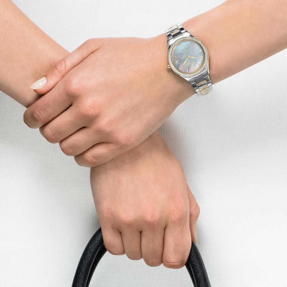 Citizen EO1184-81D นาฬิกาผู้หญิง Eco-Drive Swarovski Crystal Women's Watch