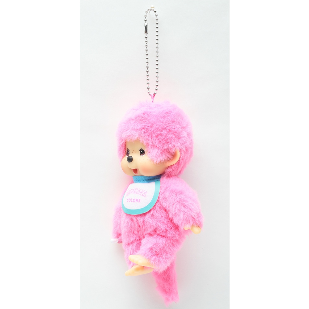[PRE-ORDER] พวงกุญแจ ตุ๊กตา ม่อนชิชิ สีชมพูเบอร์รี่ Monchhichi COLORS Keychain Berry Pink Size SS นำเข้าจากญี่ปุ่น モンチッチCOLORS キーチェーン ベリーピンク