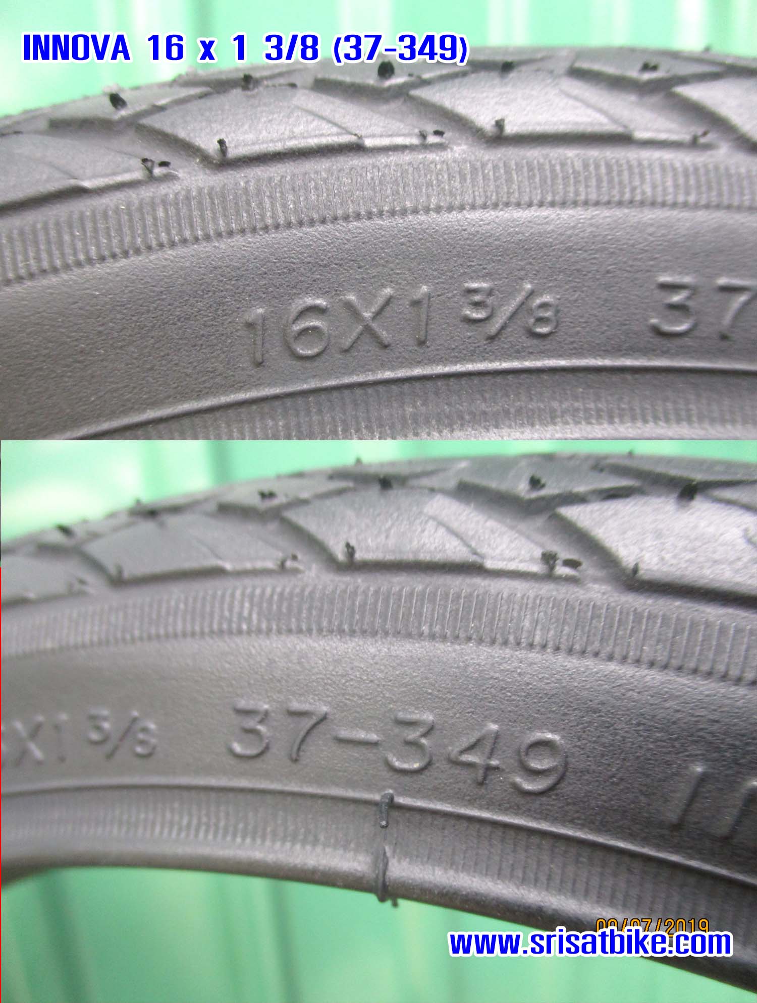 ยางจักรยาน 16 x 1 3/8 INNOVA พร้อมยางใน 2 เส้น <ส่งฟรีEMS >