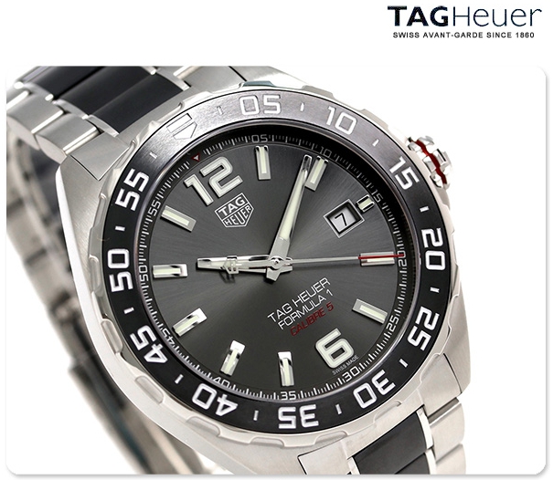 Tag Heuer WAZ2011.BA0843 นาฬิกาผู้ชาย FORMULA 1 Calibre 5 Automatic 200 M - ∅43 mm Men's Watch