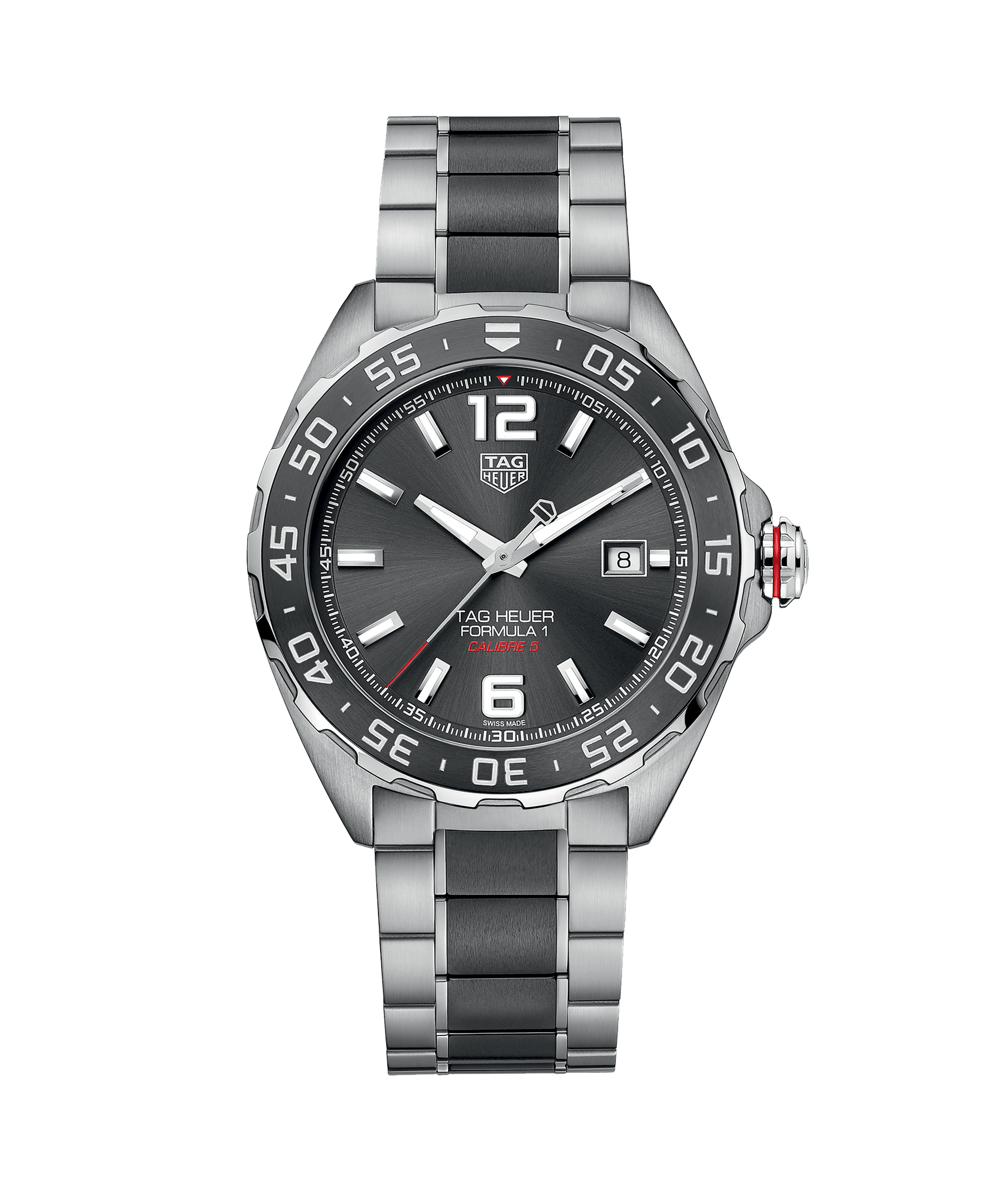 Tag Heuer WAZ2011.BA0843 นาฬิกาผู้ชาย FORMULA 1 Calibre 5 Automatic 200 M - ∅43 mm Men's Watch