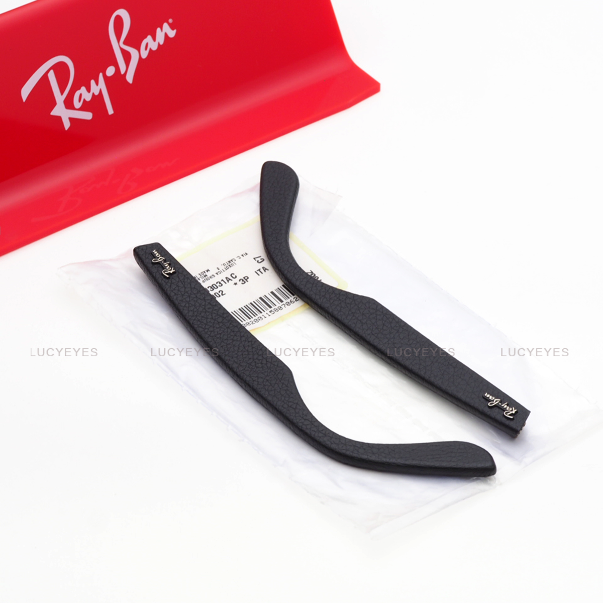 ขาแว่น RAYBAN แท้ 100% RB2140F WAYFARER หนังแท้ สี BLACK (ดำ)