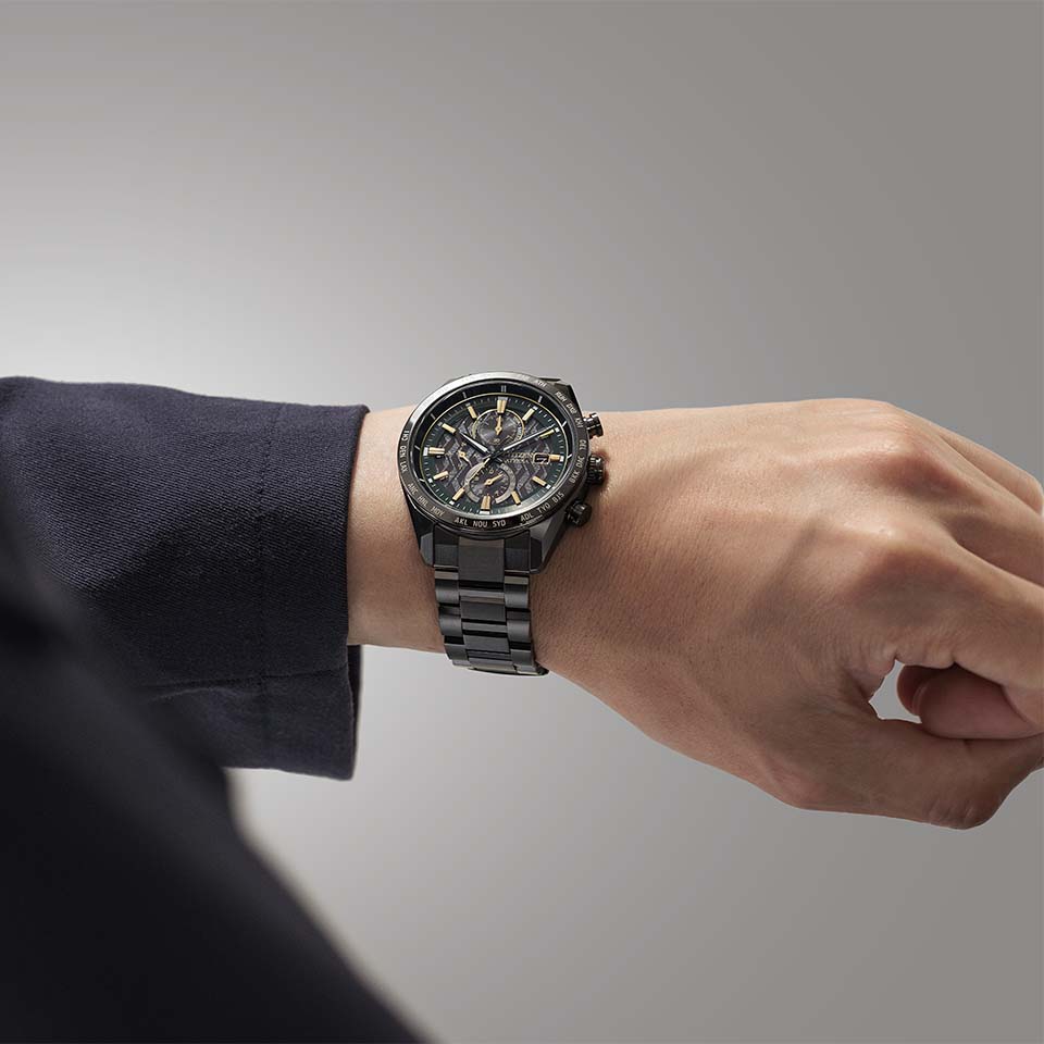 Citizen AT8288-60E นาฬิกาผู้ชาย Attesa Atomic Timekeeping LIMITED EDITION KOSHIEN STADIUM 100th ANNIV Men's Watch