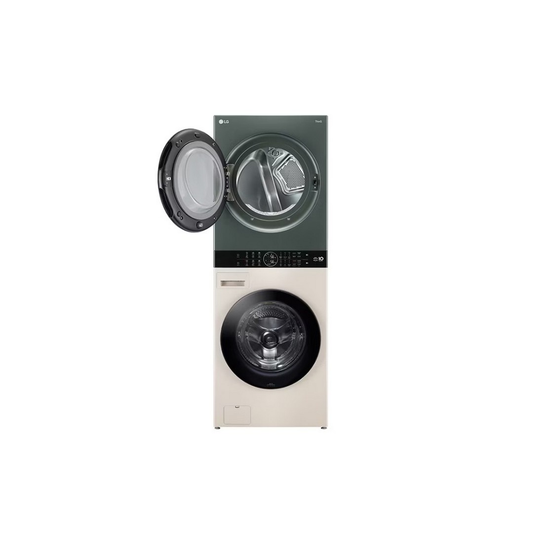 [ผ่อน0%] LG ตู้ซักผ้าและอบผ้า WT2116SHEG 21/16 กก. 1000RPM อินเวอร์เตอร์ สีเขียวเบจ (ชลบุรีส่งฟรี)