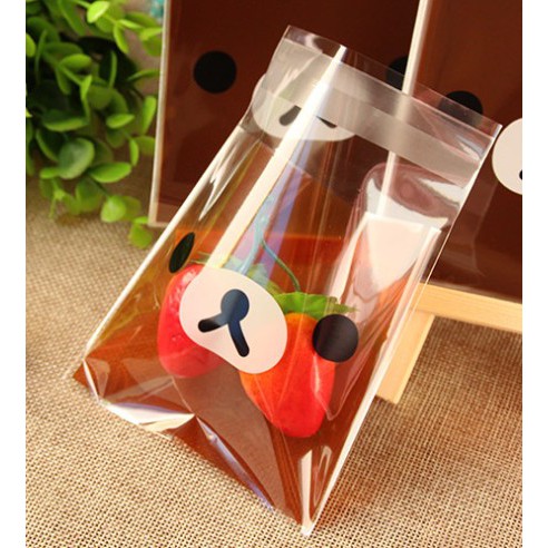 ถุงคุ๊กกี้ ฝากาว ขนาด 10×10 ซม. จำนวน 95-100 ชิ้นต่อแพ็ค ชุดที่ 2/6