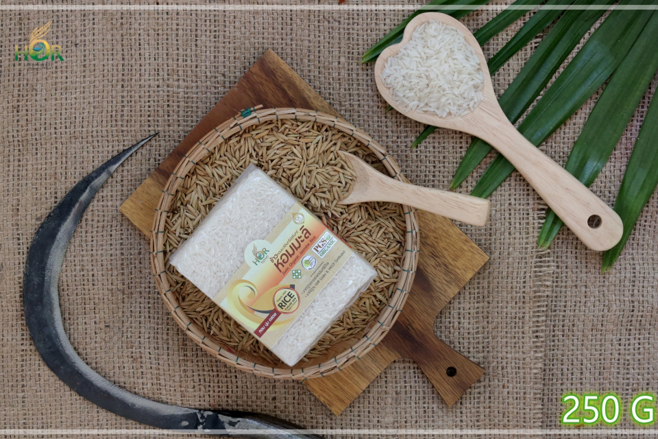 ข้าวหอมมะลิสุรินทร์ปลอดสารเคมี 250 กรัม ข้าวหอมมะลิสุรินทร์ปลอดสารพิษ 250 กรัม ข้าวหอมมะลิสุรินทร์เพื่อสุขภาพ 250กรัม ข้าวหอมมะลิสุรินทร์ 250 กรัม Organic Jasmine Rice 250 g (Mini Size 500 g) 250 กรัม