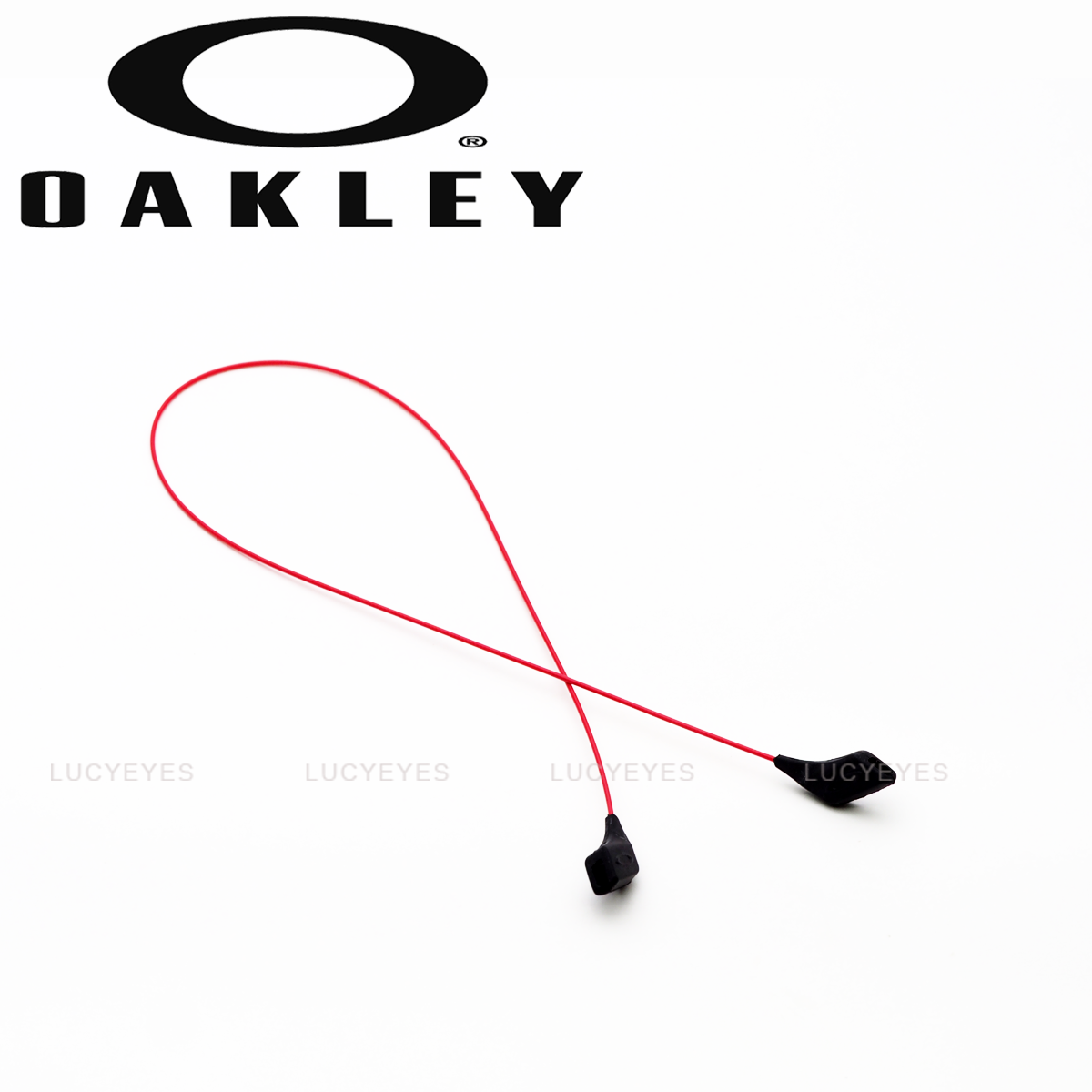 OAKLEY สายคล้องแว่น แบบสลิงเสียบที่ปลายขา สีแดง