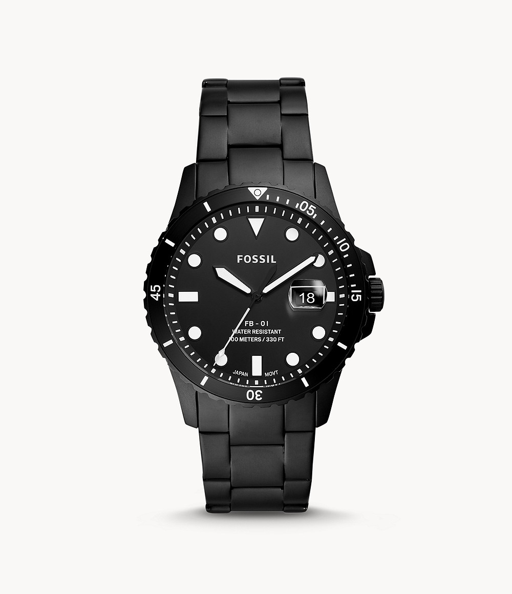 Fossil FS5659 นาฬิกาผู้ชาย FB-01 Three-Hand Date Stainless Steel Quartz Men's Watch