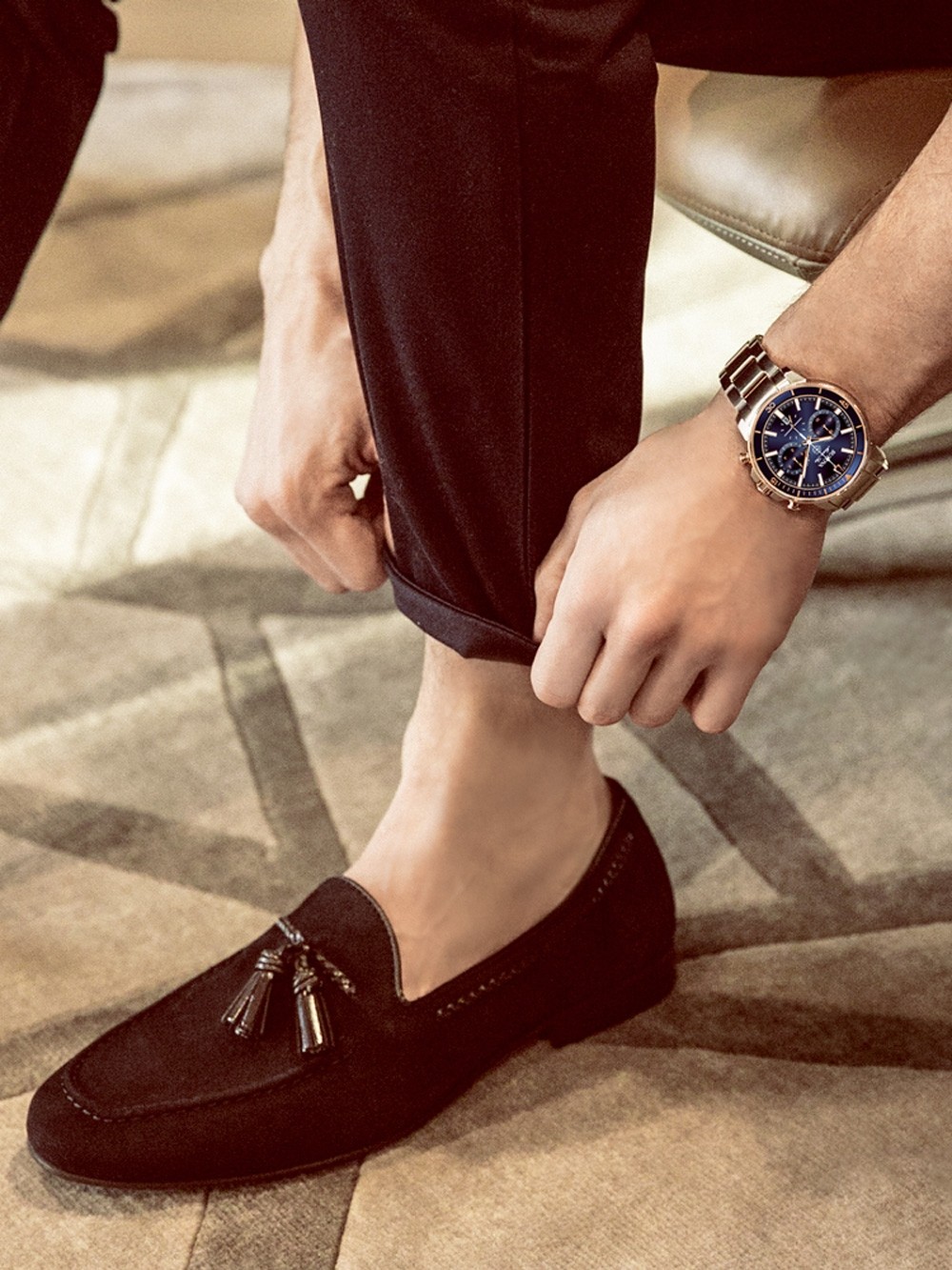 Bulova 98B301 นาฬิาผู้ชาย Marine Star Chronograph Men's Watch