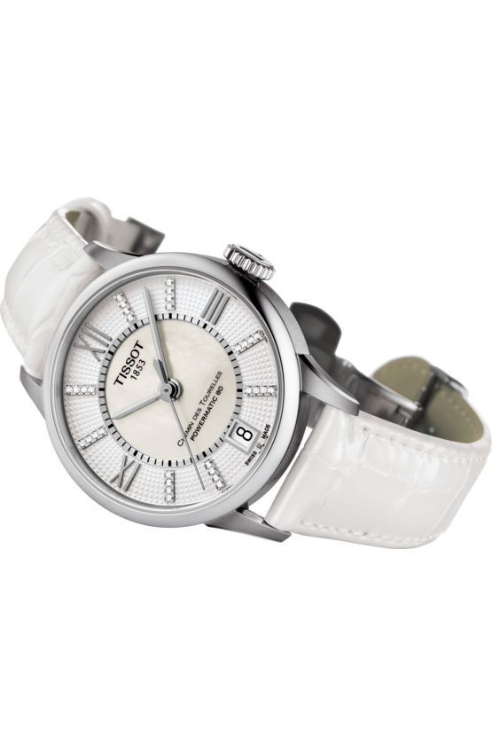 Tissot T099.207.16.116.00 นาฬิกาผู้หญิง Tissot รุ่น T0992071611600, T-Classic Chemin Des Tourelles Powermatic 80 Automatic Ladies Watch
