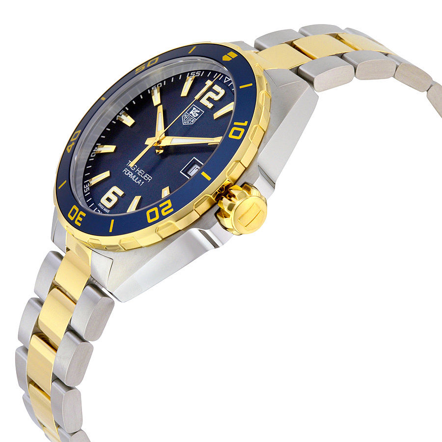 Tag Heuer WAZ1120.BB0879 นาฬิกาผู้ชาย Formula 1 Navy Blue Dial Two-tone Quartz 200M Men's Watch