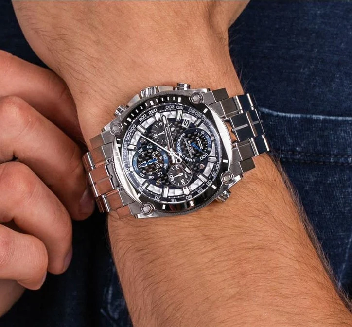 Bulova 98B316 นาฬิาผู้ชาย Precisionist Chronograph Quartz Men's Watch