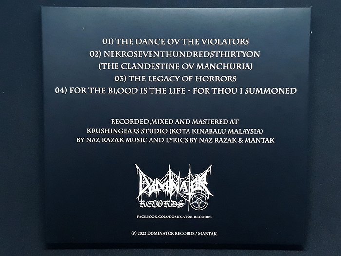MANTAK 'The Dance Ov The Violators' Digi-CD