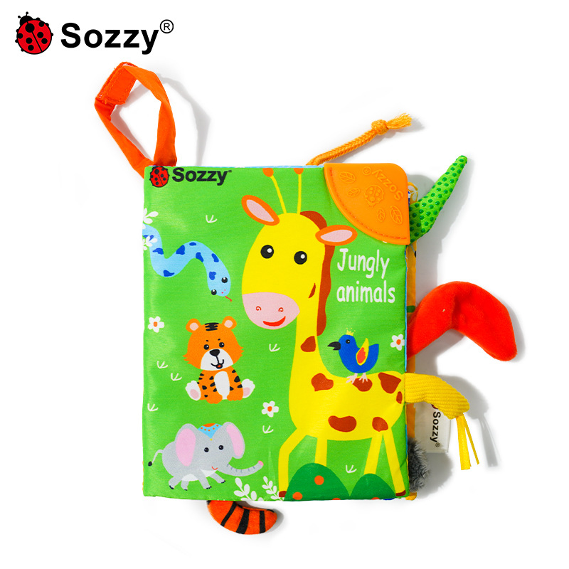 พรีออเดอร์ (Pre-order) Sozzy001 หนังสือผ้า สำหรับเด็ก มีหาง หนังสือผ้า ของเล่นเด็กเสริมพัฒนาการ