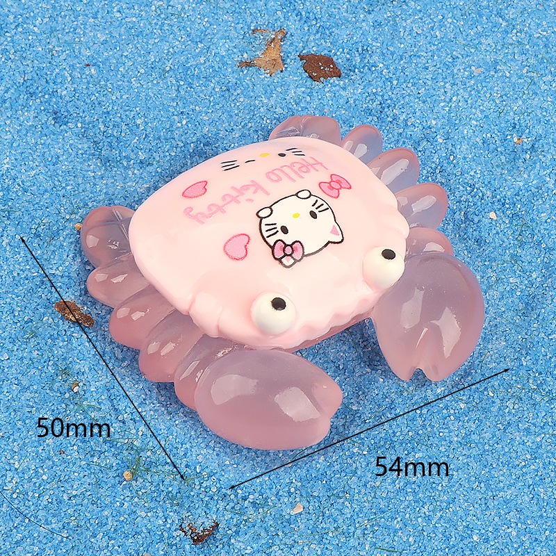 เรซิ่นเรืองแสง ลายปู โมเดลเรืองแสง