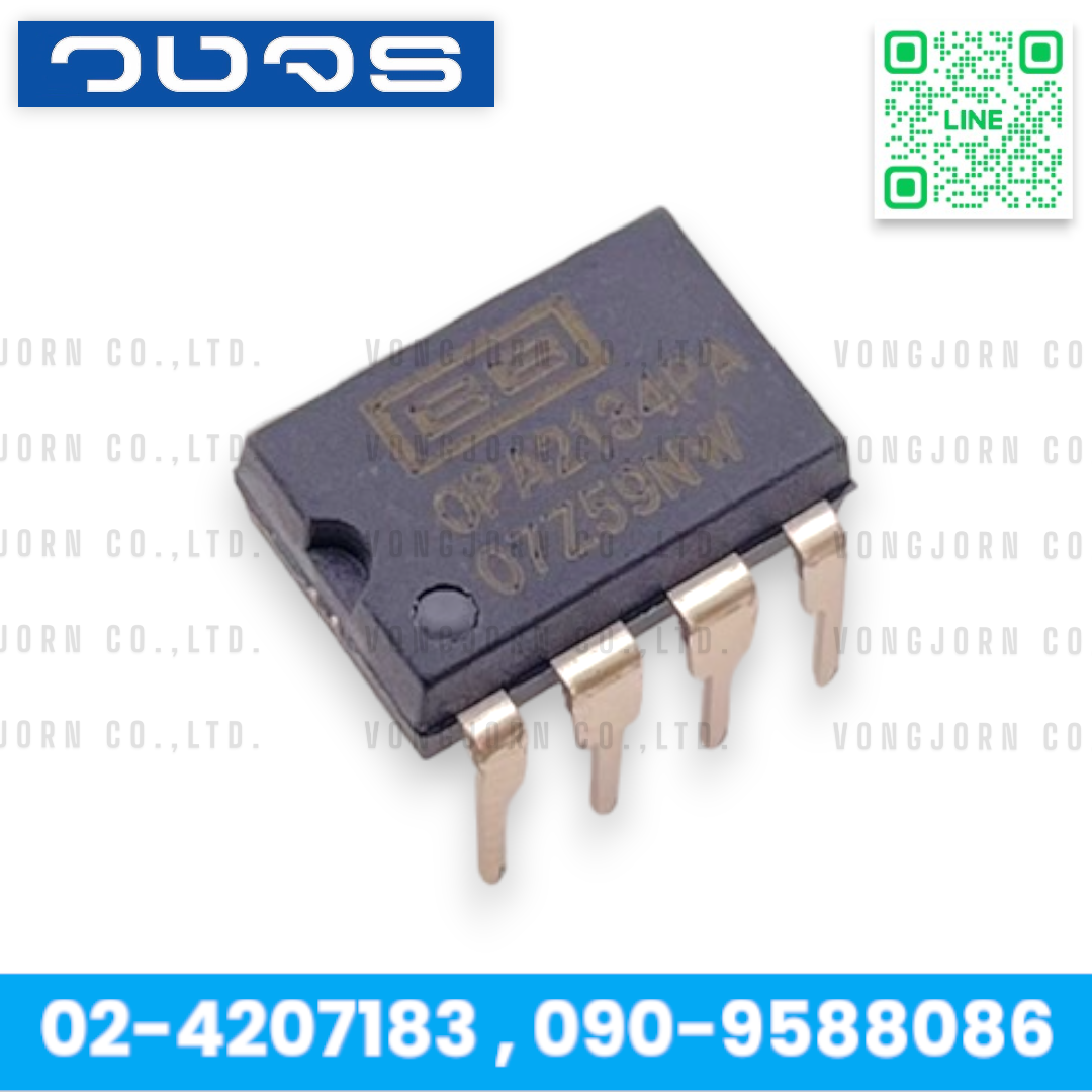 IC OPA2134PA OPA2134 BURR-BROWN ของแท้ High Performance Audio Poerational Amplifiers ไอซี