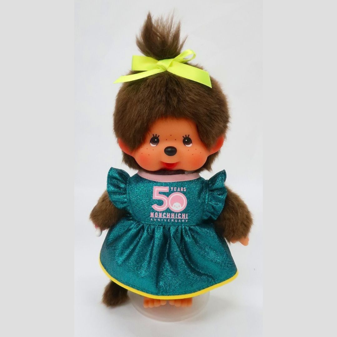 [PRE-ORDER] เซ็ท 2 ตัว ตุ๊กตา ม่อนชิชิ ครบรอบ 50 ปี Size S Let's! Go Monchhichi TOWN Abeno Harukas limited edition 『Let’ｓ！Go モンチッチ TOWN』あべのハルカス