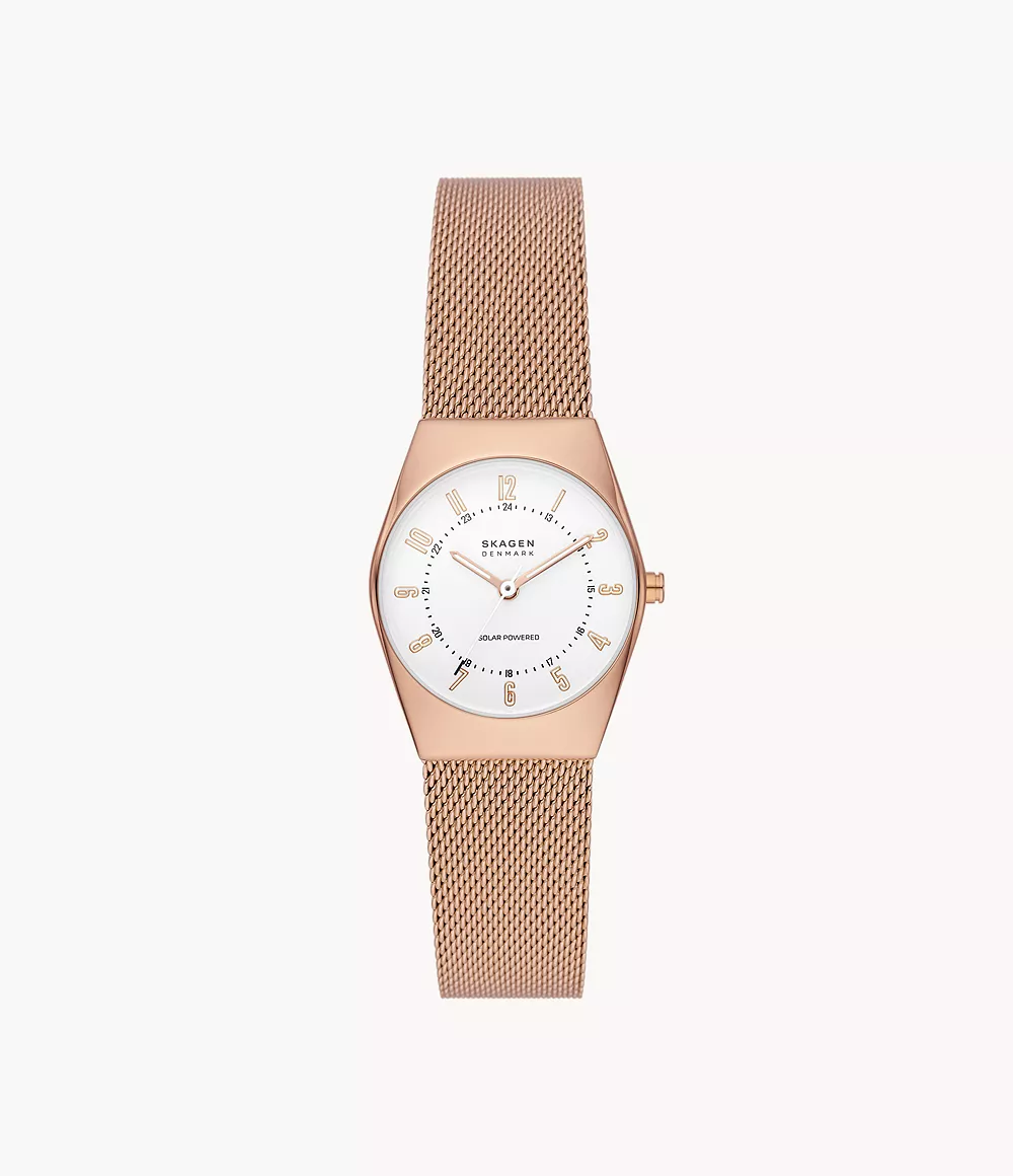 Skagen SKW3078 นาฬิกาผู้หญิง Grenen Lille Solar Rose gold Women's Watch