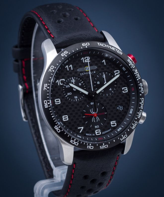 Zeppelin 7294-4LB นาฬิกาผู้ชาย Night Cruise Chronograph Quartz Men's Watch