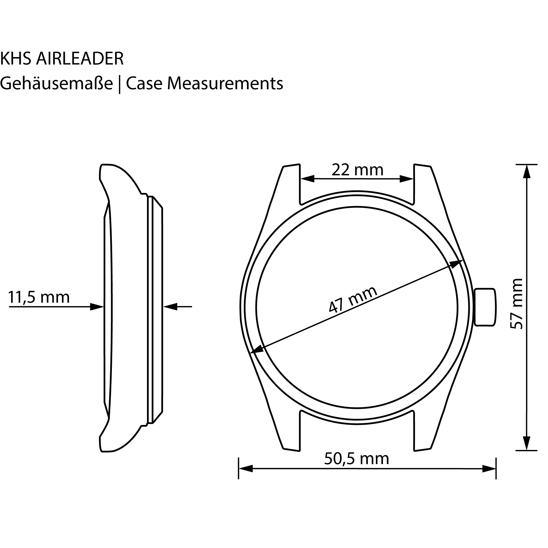 KHS Tactical KHS.AIRS.LB5 นาฬิกา Airleader Quartz Watch