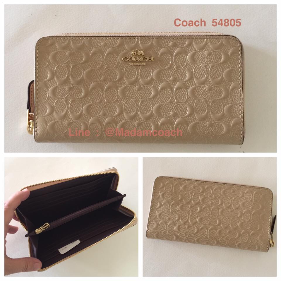 กระเป๋าสตางค์ Coach 54805 หนังแก้ว