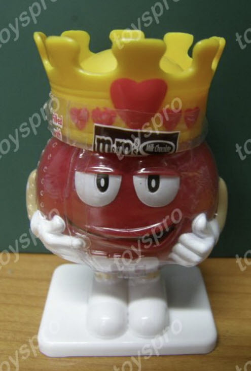 มาสคอต M&M สีแดง แต่งชุดราชา ขนาด 3.5 นิ้ว