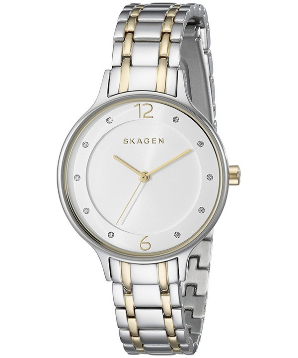 Skagen SKW2321 นาฬิกาผู้หญิง Skagen รุ่น SKW2321, Anita Quartz Two Tone Crystals Women's Watch