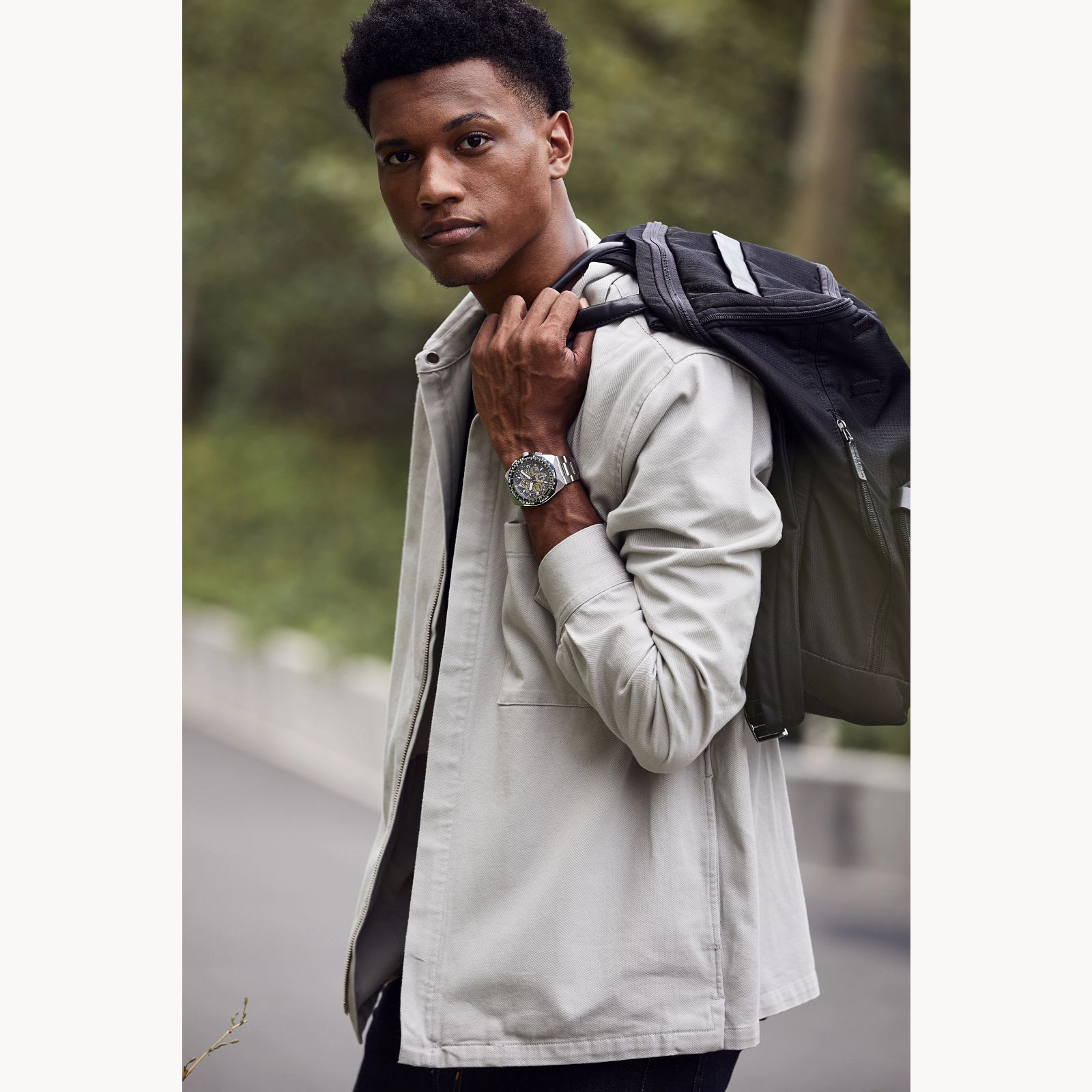 Citizen JY8128-56L นาฬิกาผู้ชาย Promaster Skyhawk A-T Perpetual Chronograph GMT Men's Watch