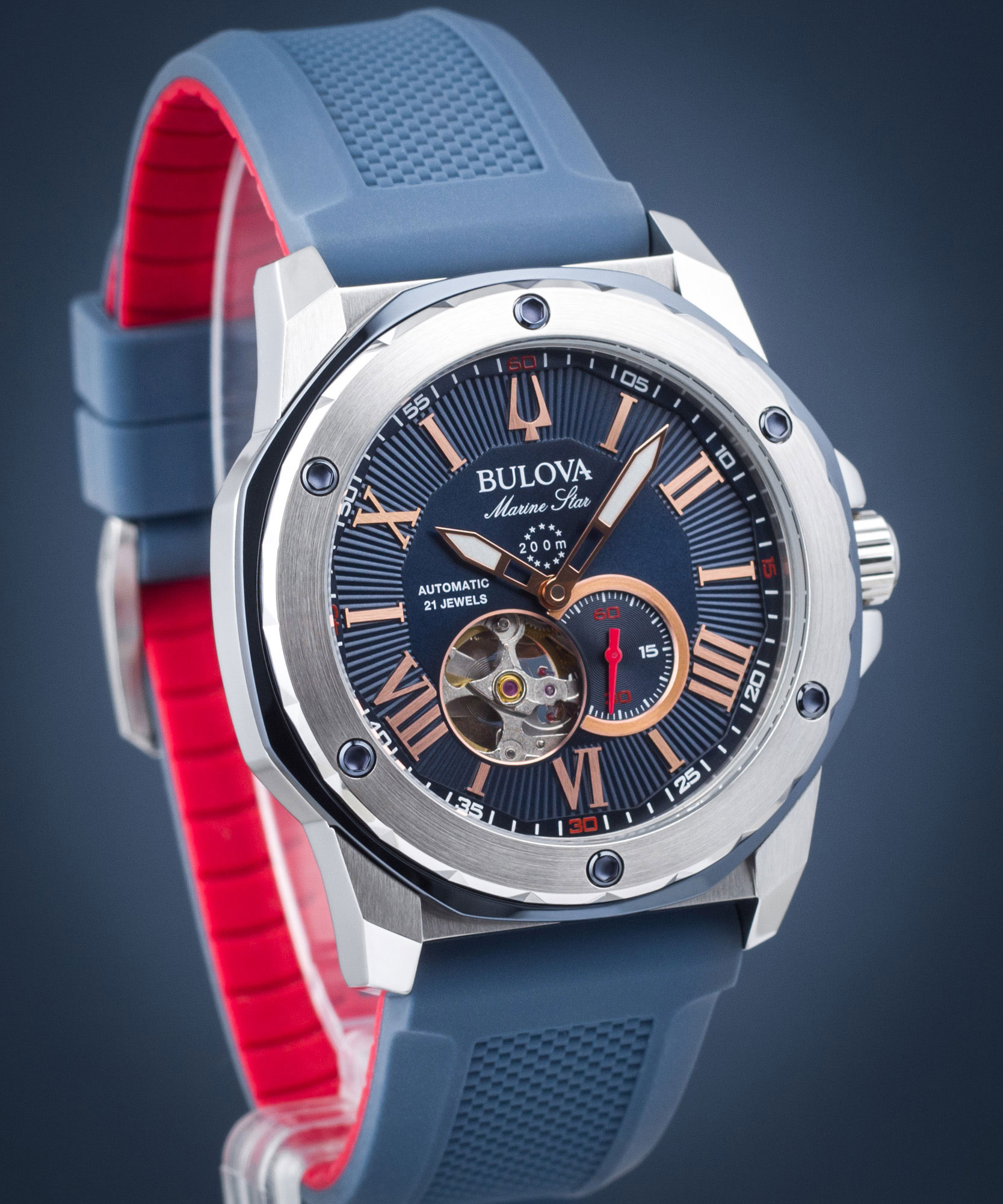 Bulova 98A282 นาฬิกาผู้ชาย Marine Star Automatic Men's Watch