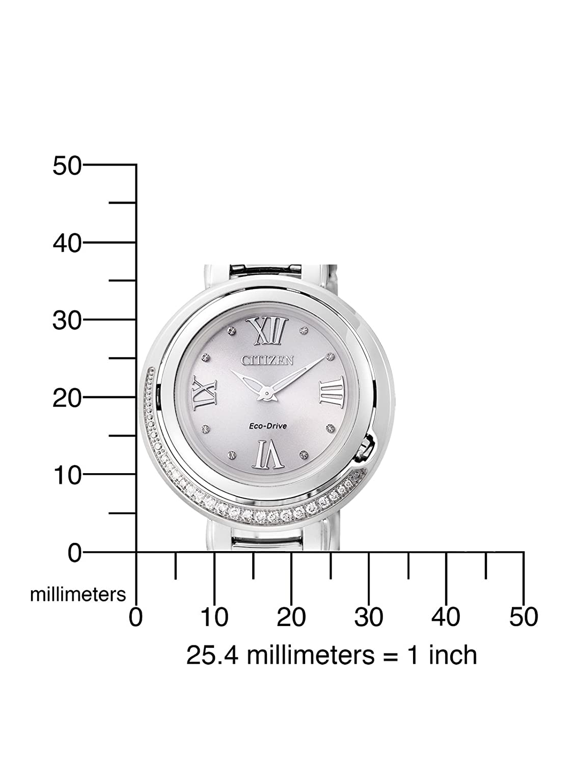 Citizen EX1120-53X นาฬิกาข้อมือผู้หญิง Citizen Eco-Drive Genuine Diamonds Elegant Women's Watch