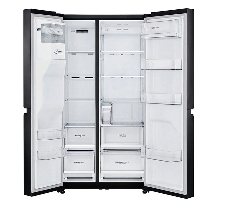 SIDE BY SIDE LG GC-L247CQAV.AMCPLMT 21.7 คิว สีดำ