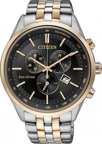 Citizen AT2144-54E นาฬิกาข้อมือผู้ชาย Eco-Drive Chronograph Two-Tone Japan Made Men's Watch