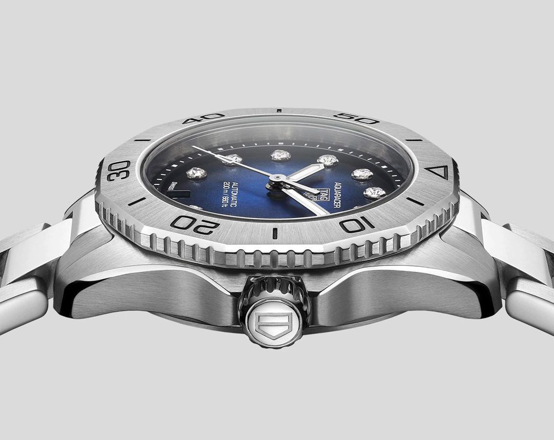 Tag Heuer WBP2411.BA0622 นาฬิกาผู้หญิง Aquaracer Automatic 30mm Diamonds Ladies Watch
