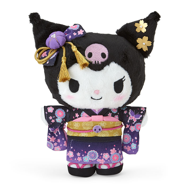 [PRE-ORDER] ตุ๊กตา คุโรมิ กิโมโน Kuromi Kimono Size S นำเข้าจากญี่ปุ่น サンリオ(SANRIO) クロミ ぬいぐるみ（着物）067709