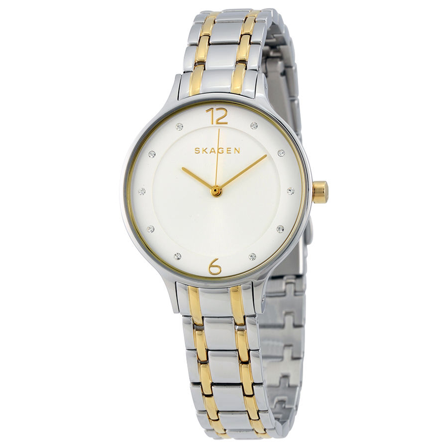 Skagen SKW2321 นาฬิกาผู้หญิง Skagen รุ่น SKW2321, Anita Quartz Two Tone Crystals Women's Watch
