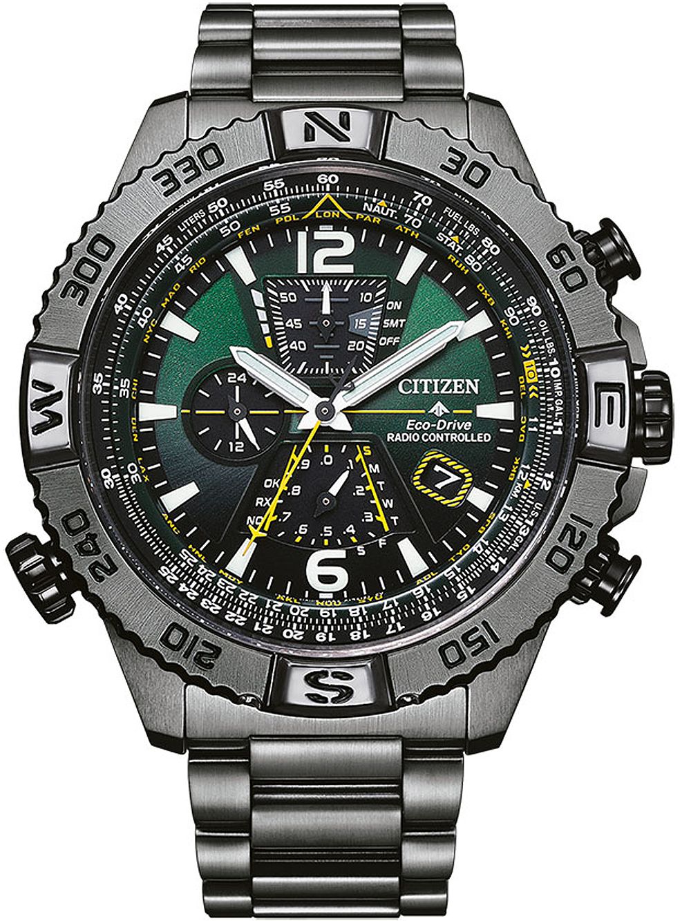 Citizen AT8227-56X นาฬิกาผู้ชาย Promaster Navihawk A-T Radio-Controlled Eco-Drive Men's Watch