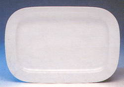 จานสี่เหลี่ยมผืนผ้า,RECTANGULAR PLATE ขนาด 26 CM.เซรามิคพอร์ซเลน Ceramics Porcelain รุ่น P1925