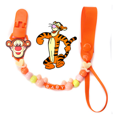 (ลายการ์ตูน) สายคล้องยางกัด ลายลูกปัดเบบี้ กันหล่น ยคล้องจุกหลอก (สายอย่างเดียว ไม่รวมสินค้า)