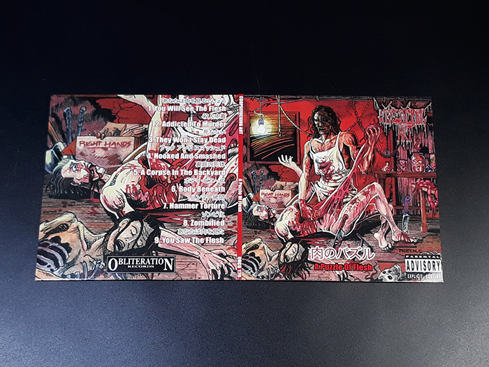 CORPSEFUCKING ART'A Puzzle Of Flesh' CD.