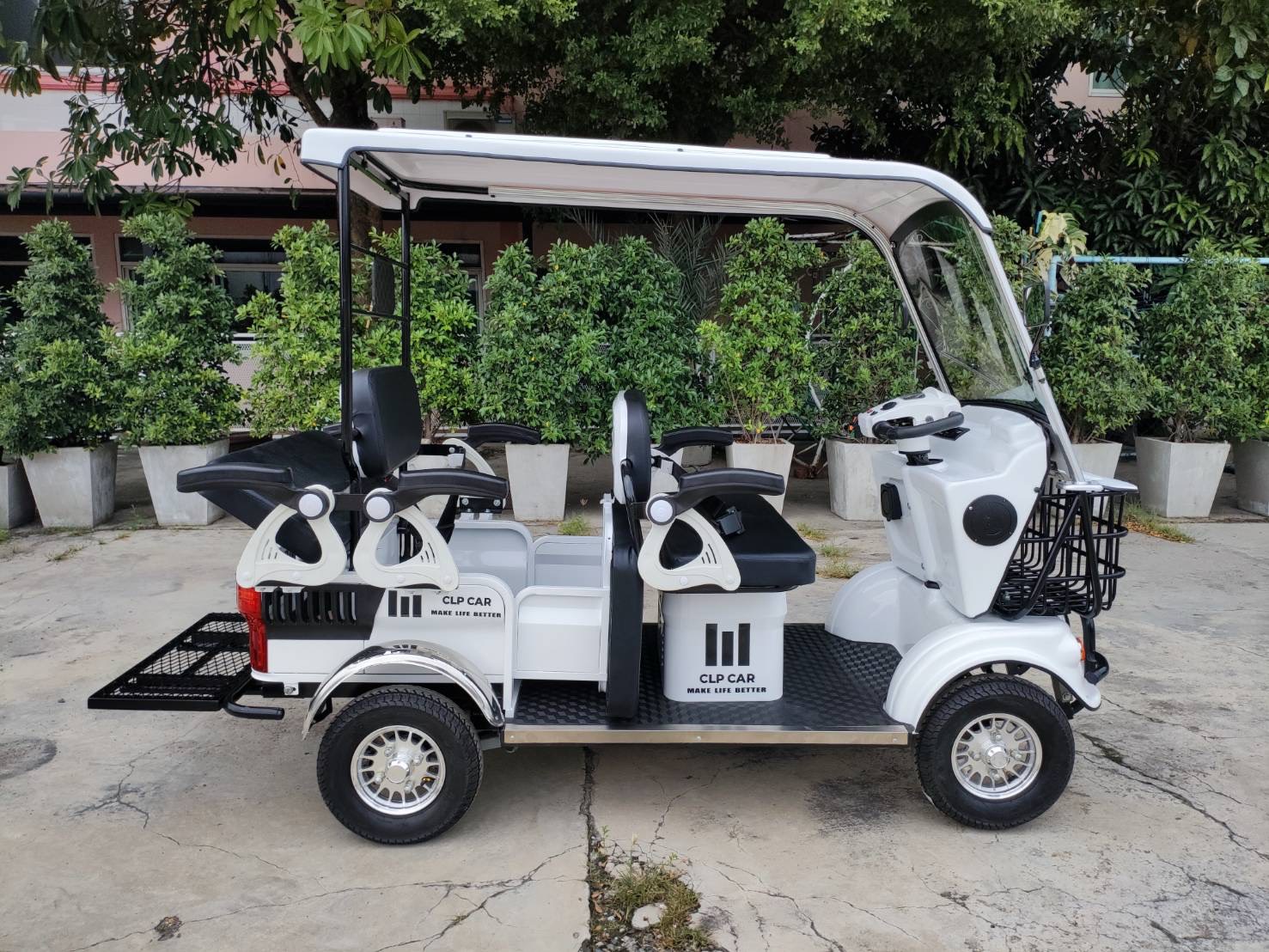 รถไฟฟ้า 4 ล้อ 6 ที่นั่ง (คนไซส์ใหญ่) รุ่น M-01ฺB BIG PLUS ยี่ห้อ CLP CAR ขับแฮนด์บิด