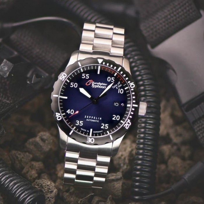 Zeppelin 7268M-3 นาฬิกาผู้ชาย Eurofighter Typhoon Automatic Men's Watch