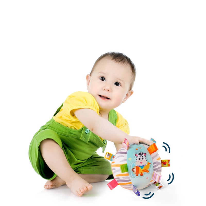 รุ่นใหม่ ลูกบอลผ้า เขย่ามีเสียง เสริมพัฒนาการ