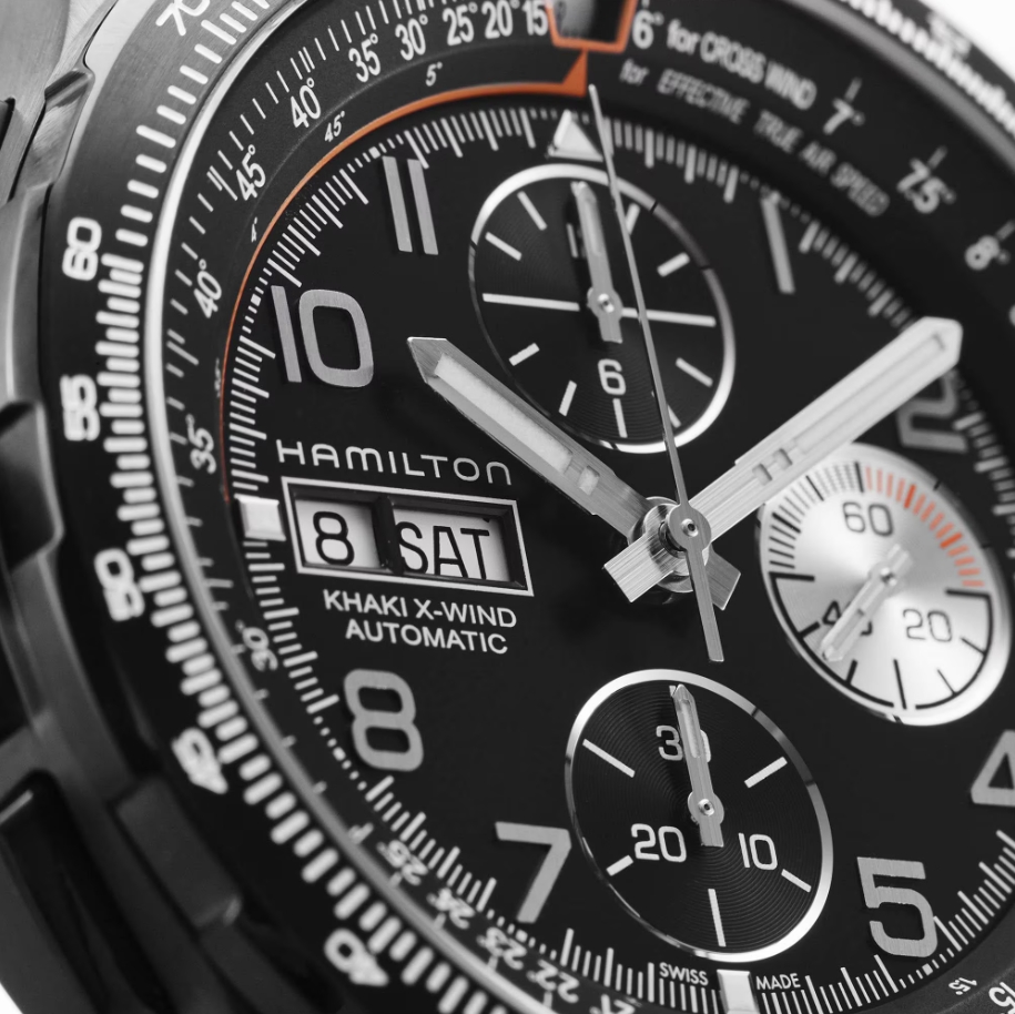 Hamilton H77736733 นาฬิกาผู้ชาย KHAKI AVIATION X-WIND AUTO CHRONO Men's Watch