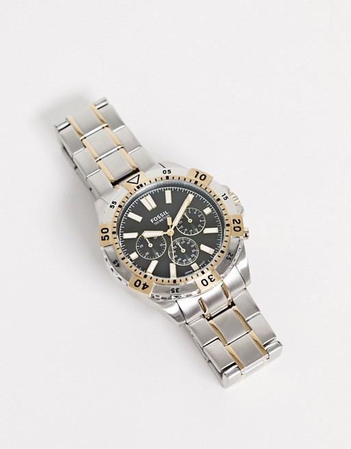 Fossil FS5622 นาฬิกาผู้ชาย Garrett Chronograph Two-Tone Stainless-Steel Quartz Men's Watch