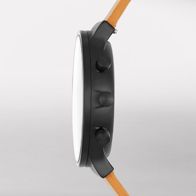 Skagen SKW6359 นาฬิกาผู้ชาย Ancher Chronograph Brown Leather Men's Watch