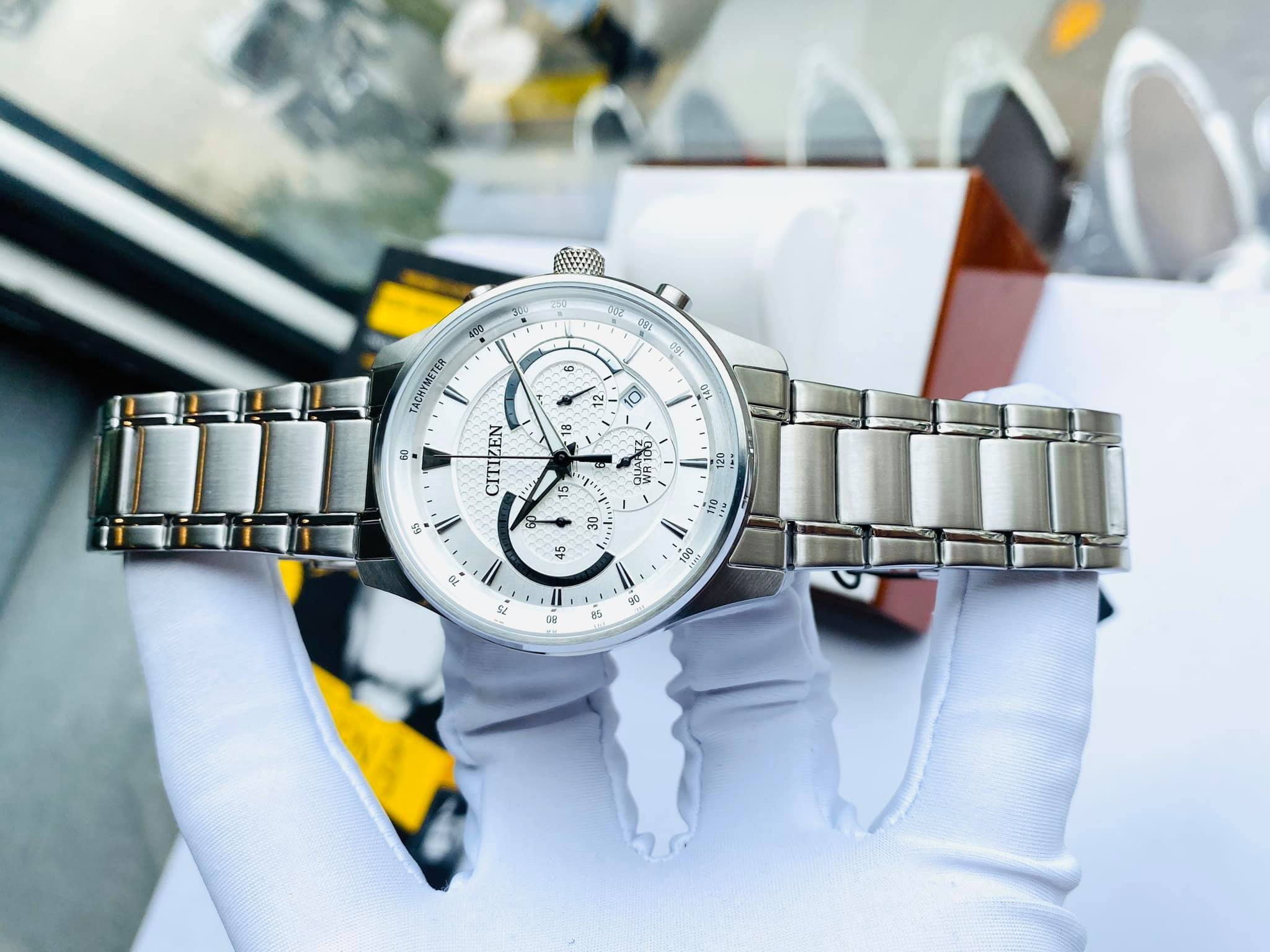 Citizen AN8190-51A นาฬิกาผู้ชาย Chronograph Quartz Men's Watch