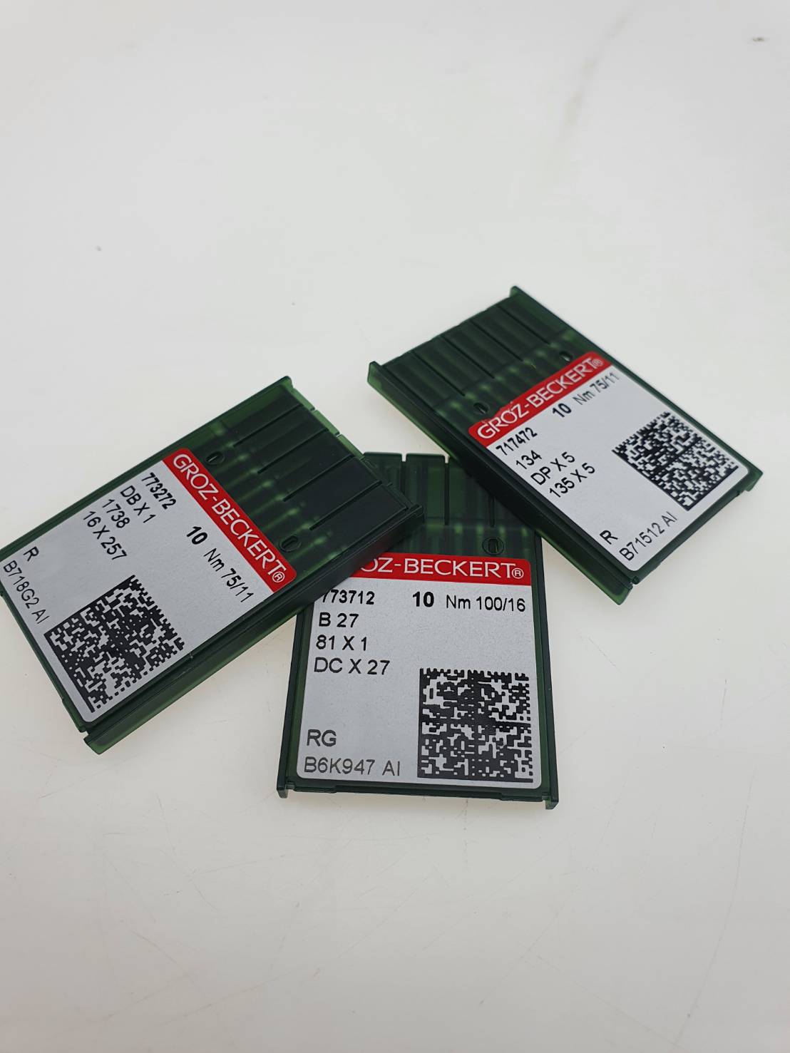 Groz-Beckert DPX5,DBx1,DCx27 เข็มเยอรมันคุณภาพสูงสำหรับงานผ้าคุณภาพสูง จำนวน 1 กล่อง 10เล่ม