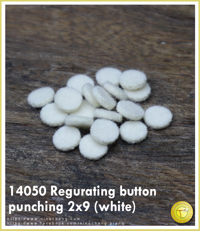 14050 Regurating button punching 2 x9Φ (white)